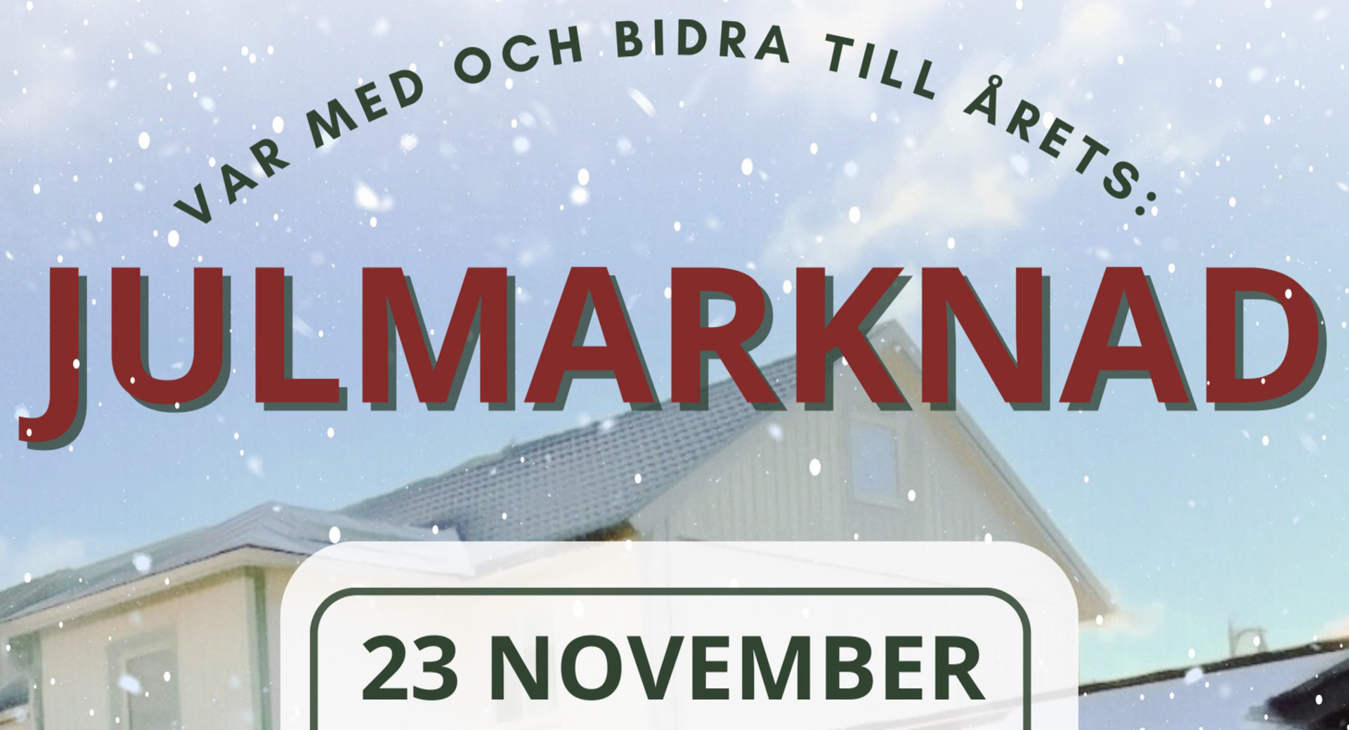 Programblad och affisch för julmarknad