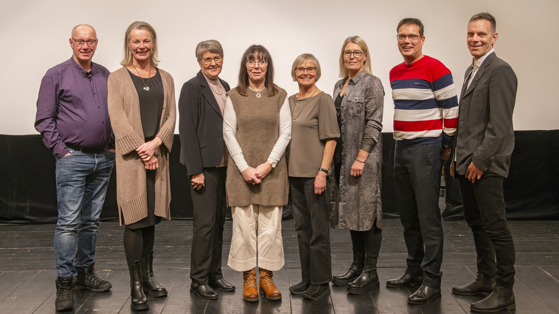 Anställda 25 år, 2021Från vänster: Stefan Andersson, Maria Forss, Eva Häggström, Ann Adolfsson, Eva Johansson, Lisa Jonsson, Ivo Romé, Thomas Svensson Olofsson.