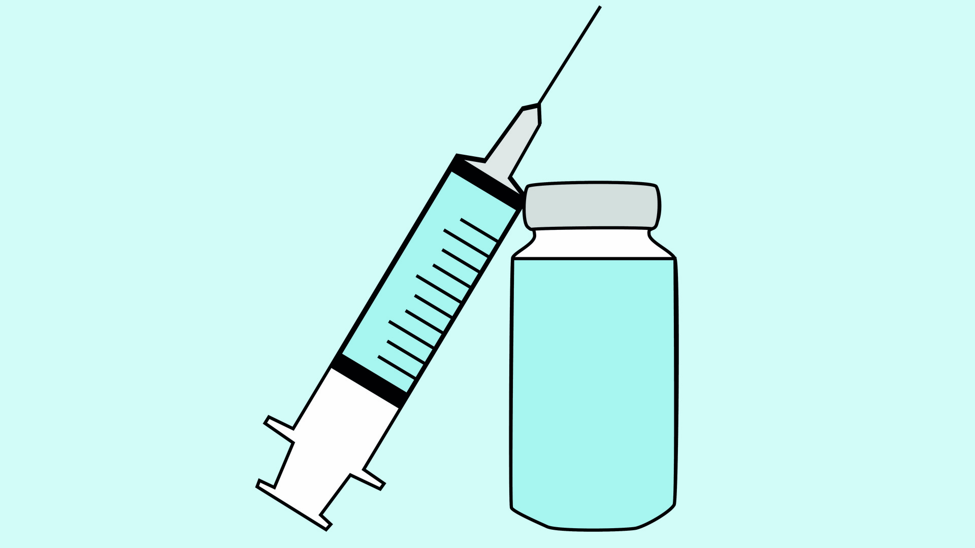 Illustration av vaccinspruta
