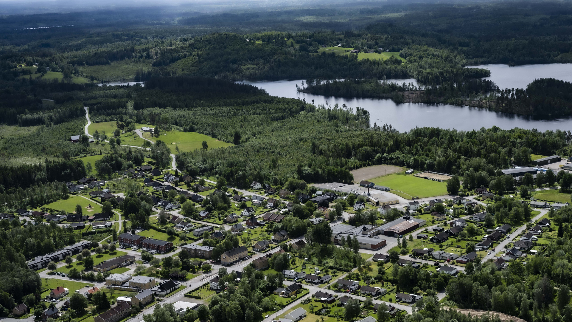 Flygbild över Rörvik